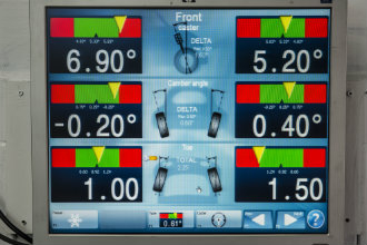 Wheel Alignment Screen Shot 330